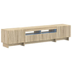 5-delige LED TV-kast Sonoma Eiken Bewerkt hout