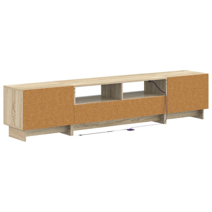 5-delige LED TV-kast Sonoma Eiken Bewerkt hout