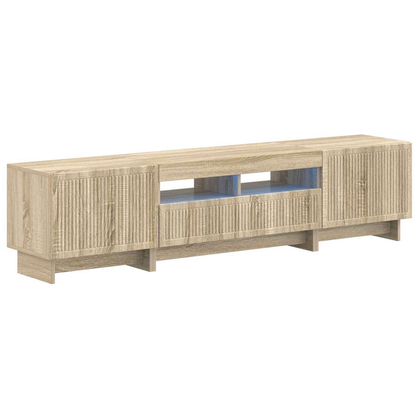 5-delige LED TV-kast Sonoma Eiken Bewerkt hout