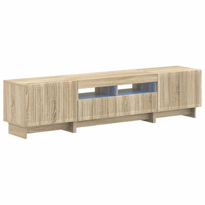 5-delige LED TV-kast Sonoma Eiken Bewerkt hout