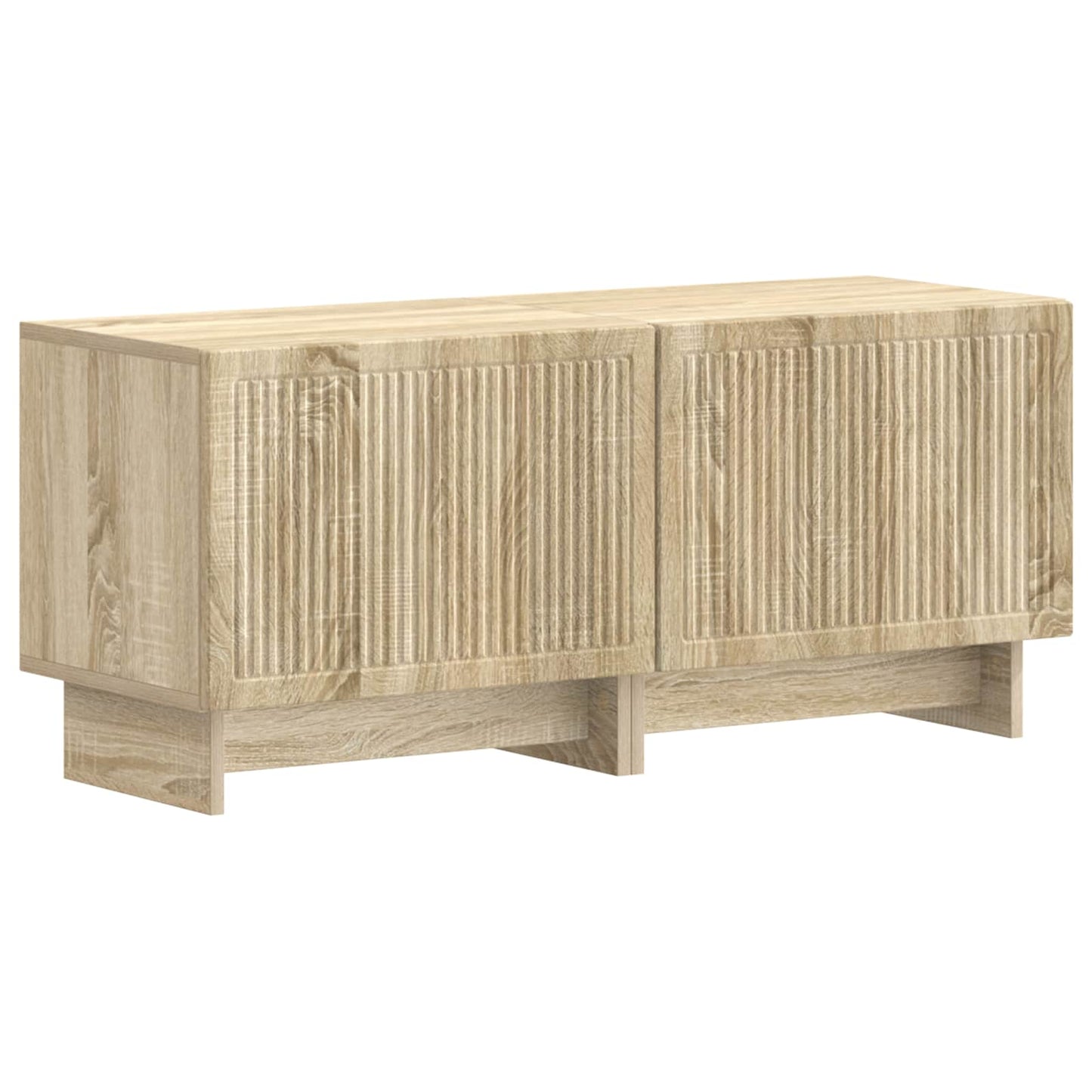 5-delige LED TV-kast Sonoma Eiken Bewerkt hout