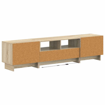5-delige LED TV-kast Sonoma Eiken Bewerkt hout