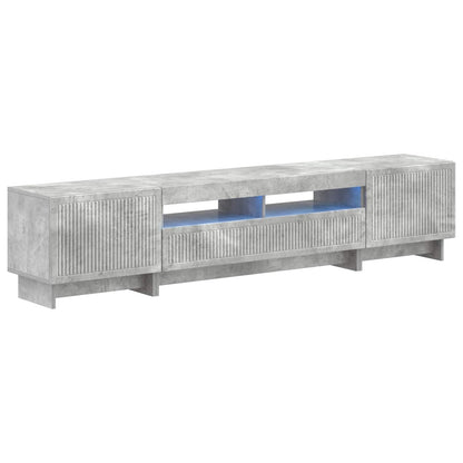 5-delige LED TV-kast Betongrijs Bewerkt hout