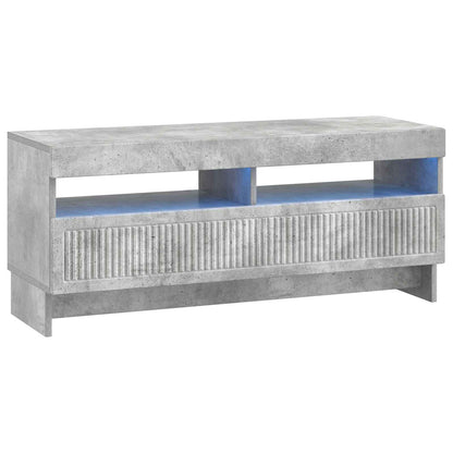 5-delige LED TV-kast Betongrijs Bewerkt hout