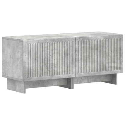 5-delige LED TV-kast Betongrijs Bewerkt hout