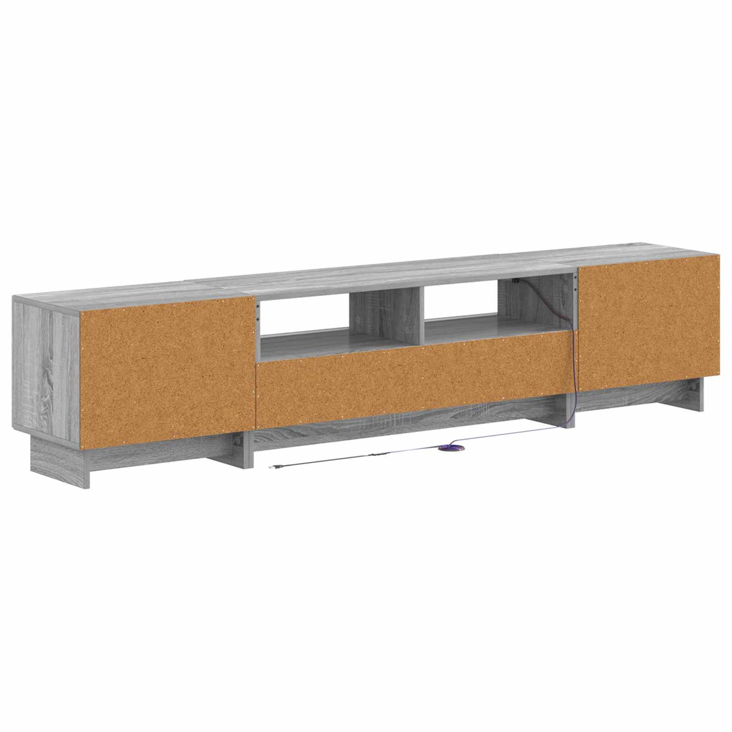 5-delige LED TV-kast Grijs Sonoma Bewerkt hout
