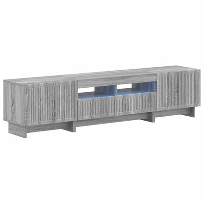 5-delige LED TV-kast Grijs Sonoma Bewerkt hout