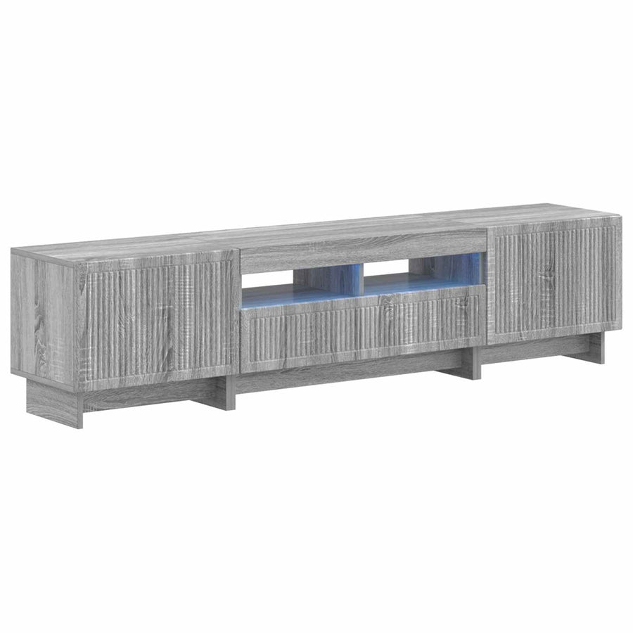 5-delige LED TV-kast Grijs Sonoma Bewerkt hout