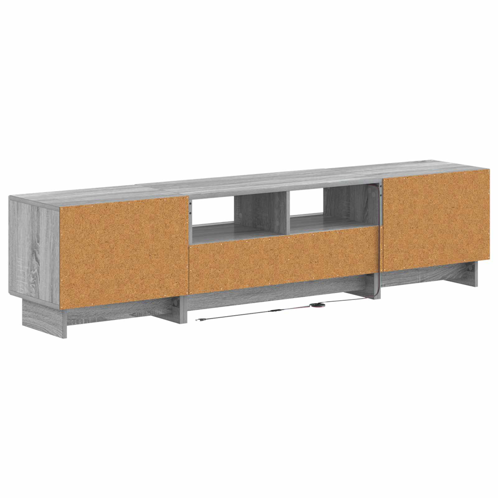 5-delige LED TV-kast Grijs Sonoma Bewerkt hout