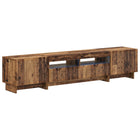 5-delige LED TV-kast Oud hout Bewerkt hout