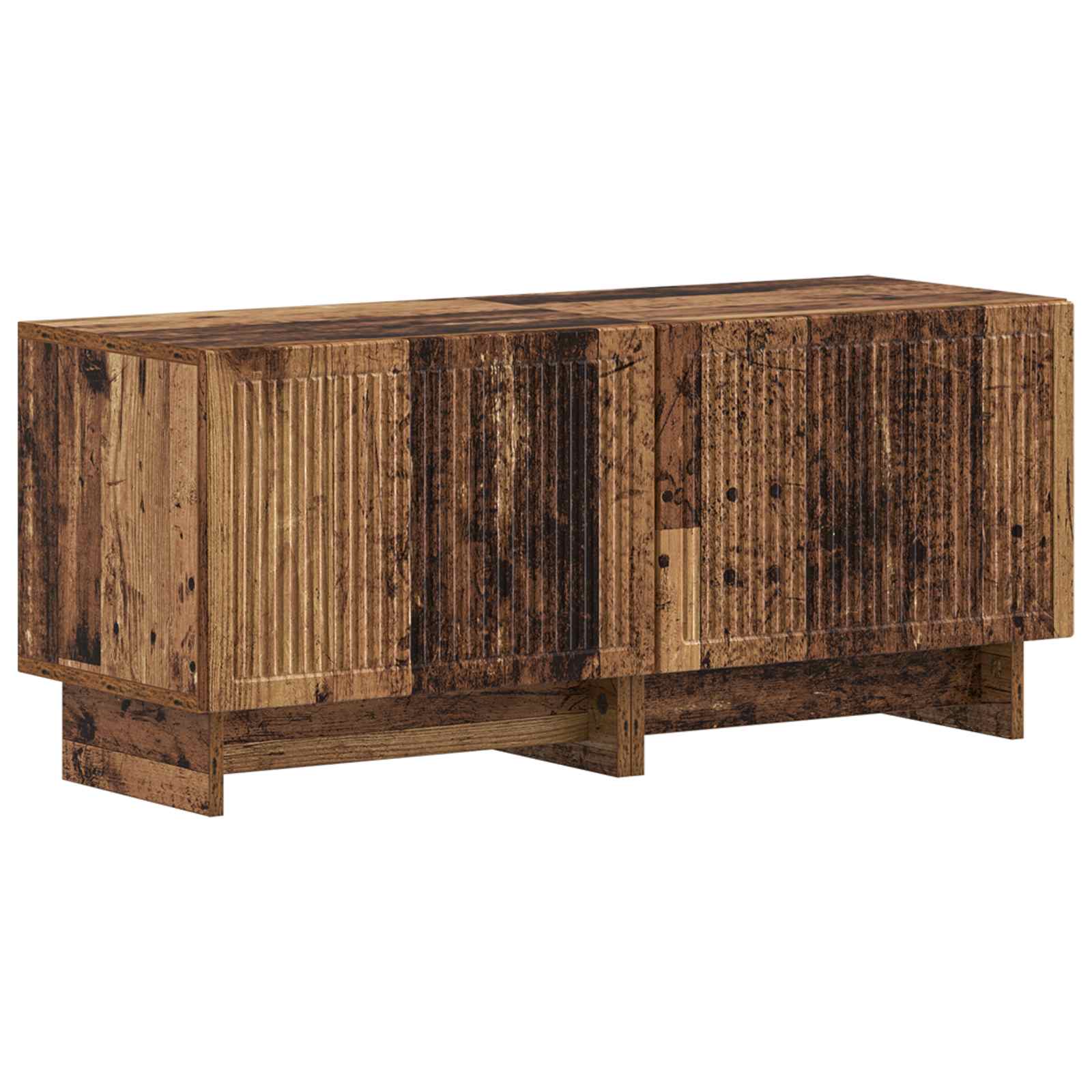 5-delige LED TV-kast Oud hout Bewerkt hout
