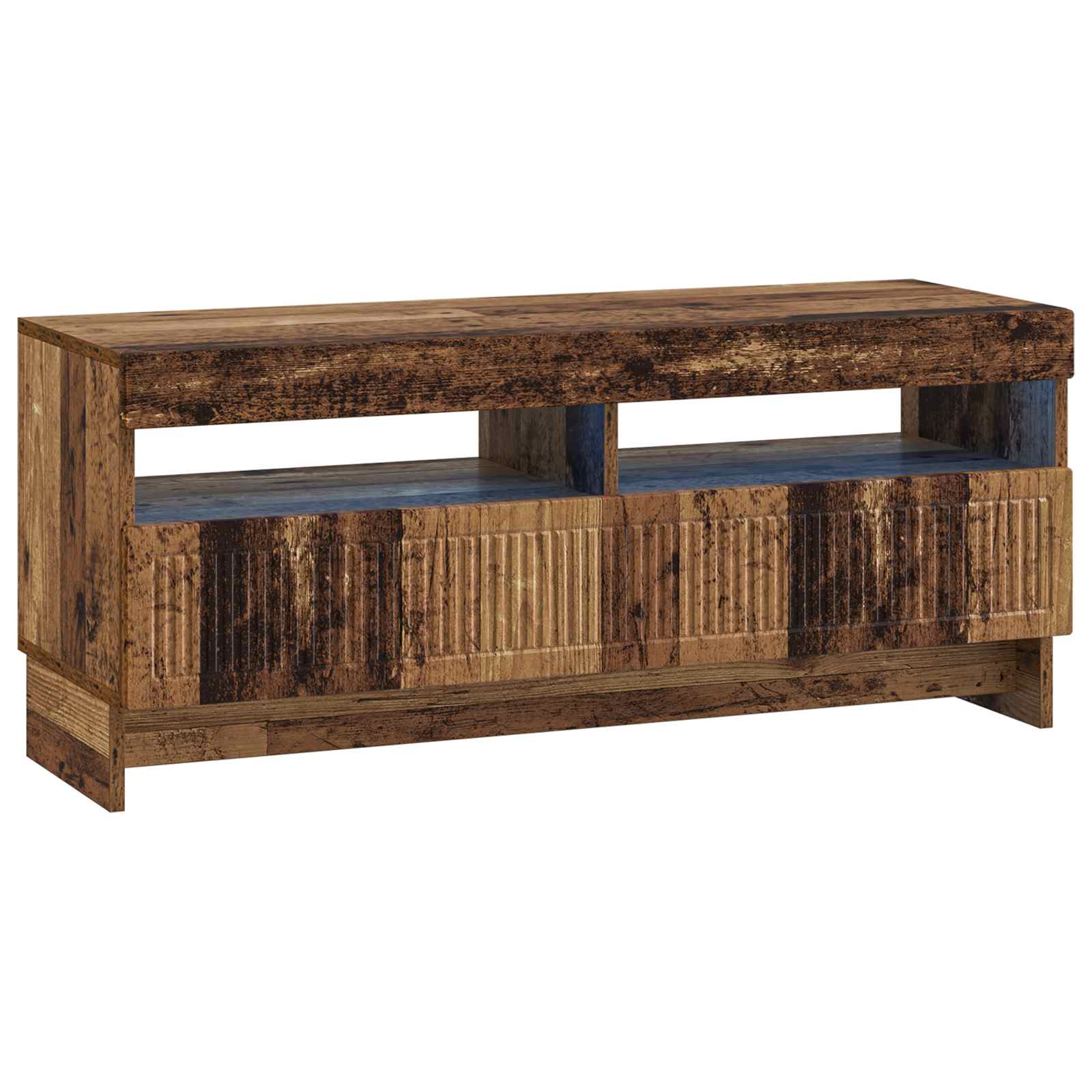 5-delige LED TV-kast Oud hout Bewerkt hout