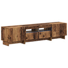 5-delige LED TV-kast Oud hout Bewerkt hout