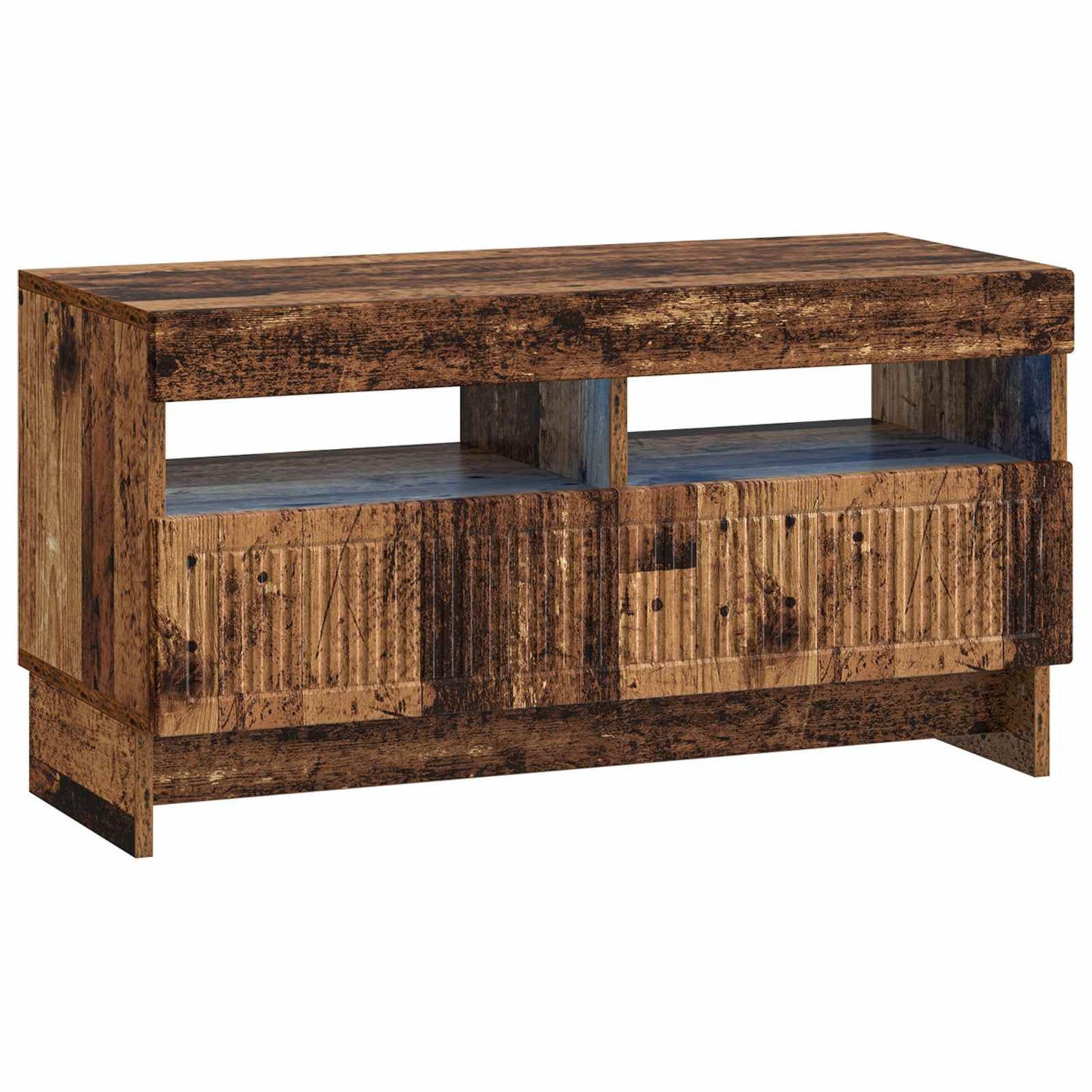 5-delige LED TV-kast Oud hout Bewerkt hout