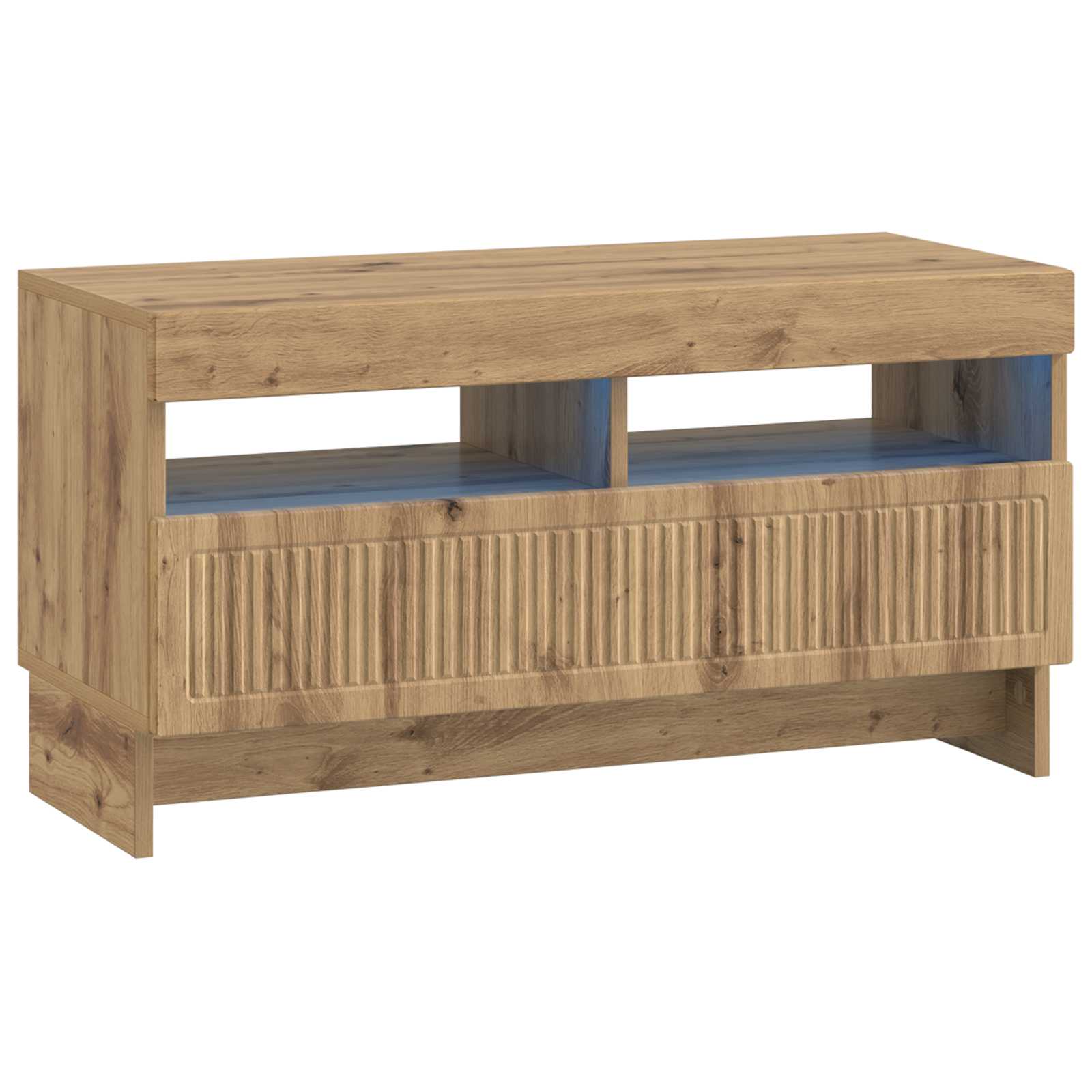 5-delige LED TV-kast Artisanaal eiken Bewerkt hout