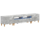 3-delige LED TV-kast Betongrijs Bewerkt hout