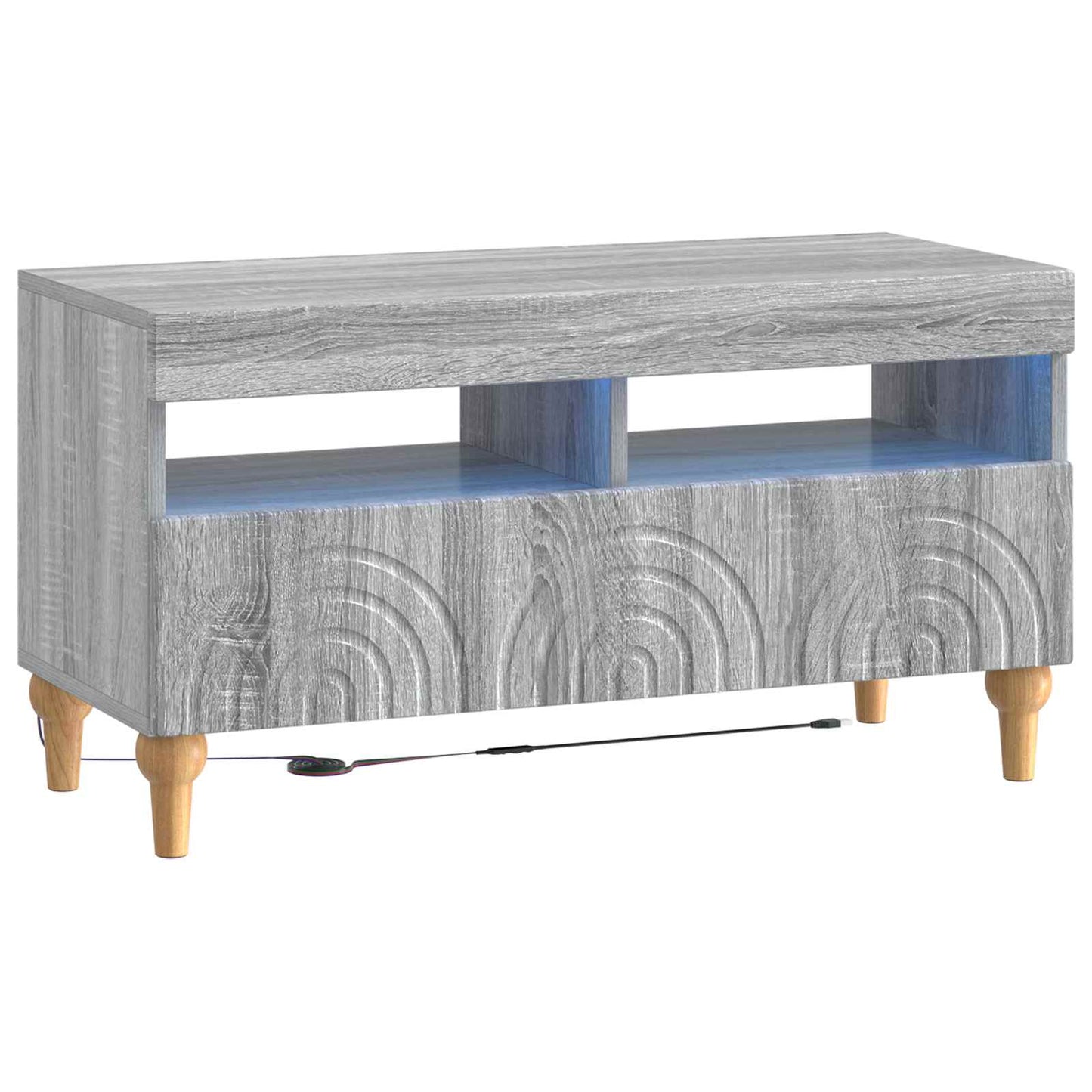 3-delige LED TV-kast Grijs Sonoma Bewerkt hout