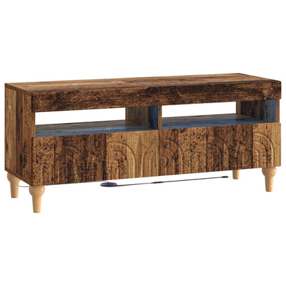 3-delige LED TV-kast Oud hout Bewerkt hout