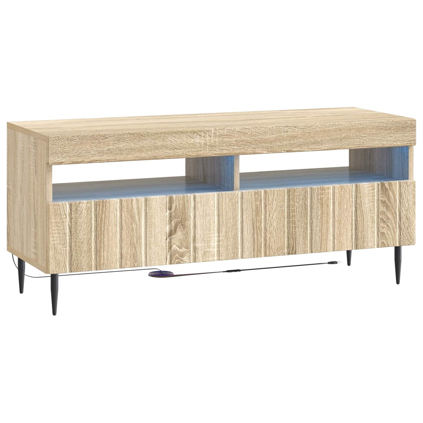 5-delige LED TV-kast Sonoma Eiken Bewerkt hout