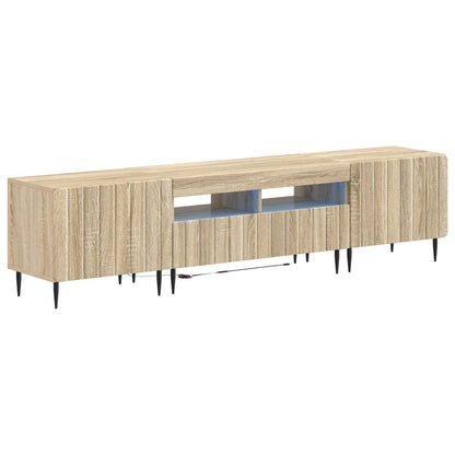 5-delige LED TV-kast Sonoma Eiken Bewerkt hout