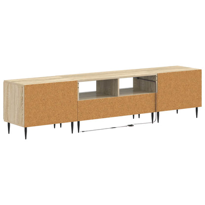 5-delige LED TV-kast Sonoma Eiken Bewerkt hout