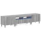 5-delige LED TV-kast Grijs Sonoma Bewerkt hout