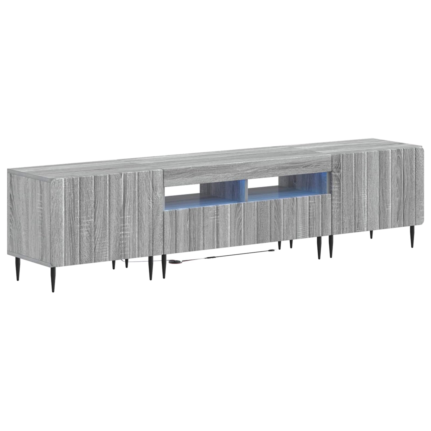5-delige LED TV-kast Grijs Sonoma Bewerkt hout