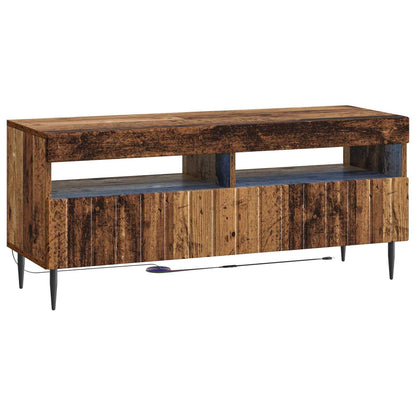 5-delige LED TV-kast Oud hout Bewerkt hout