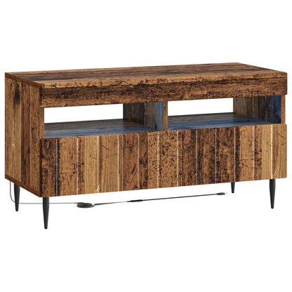 5-delige LED TV-kast Oud hout Bewerkt hout