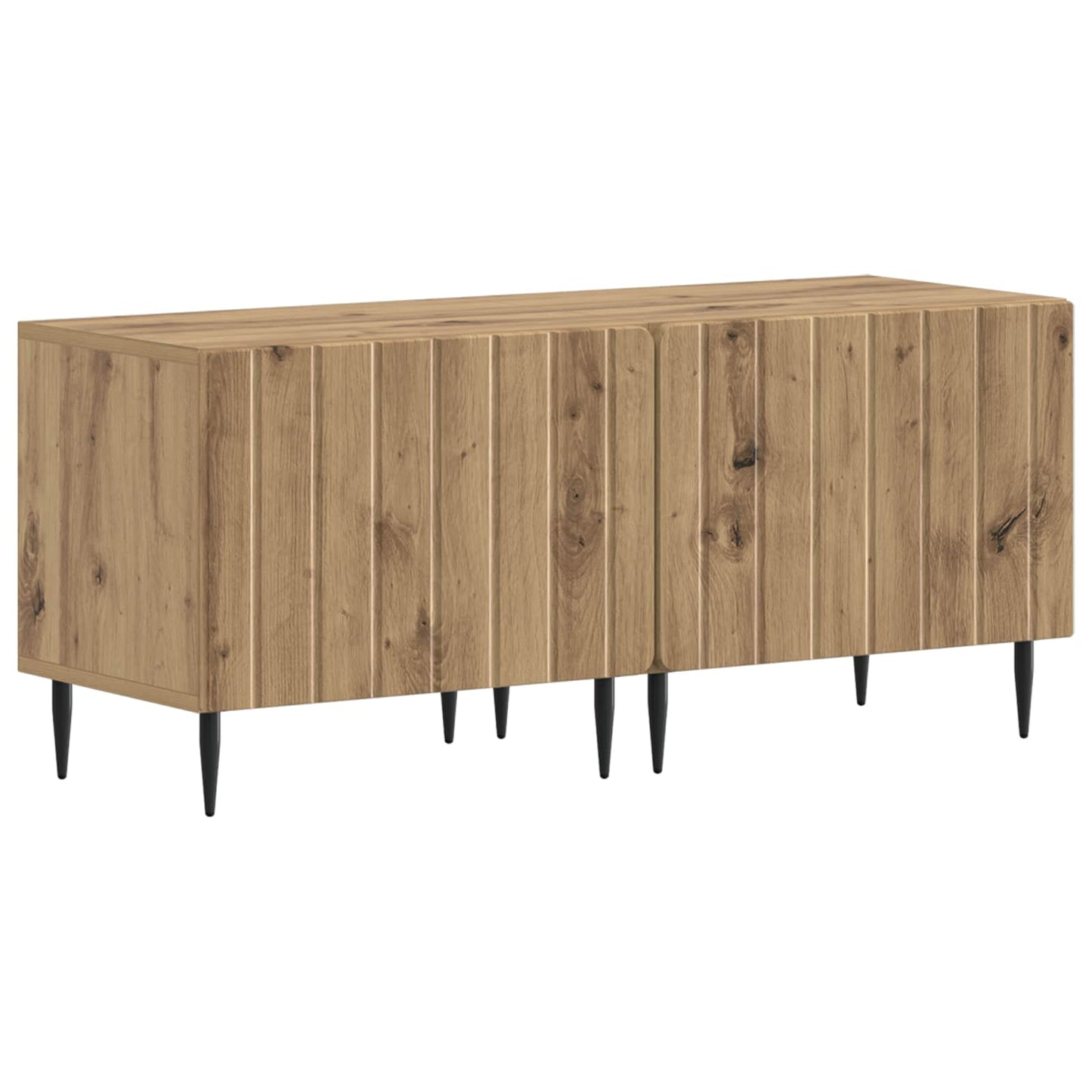 5-delige LED TV-kast Artisanaal eiken Bewerkt hout