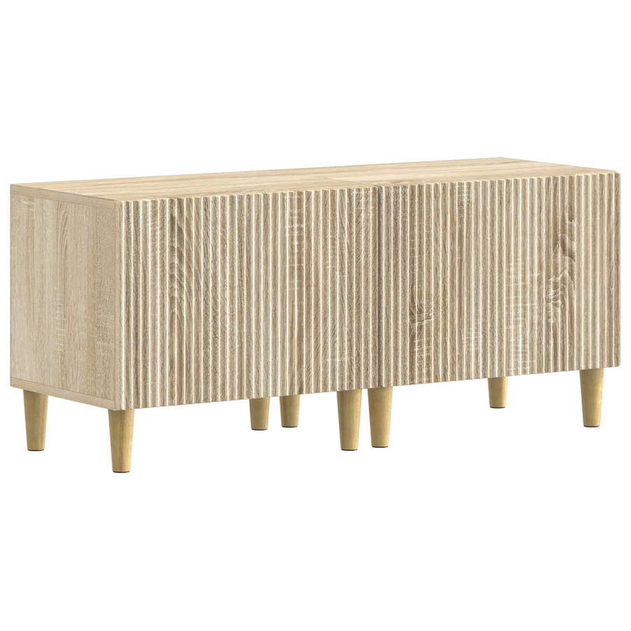 5-delige LED TV-kast Sonoma Eiken Bewerkt hout