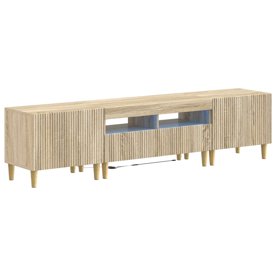 5-delige LED TV-kast Sonoma Eiken Bewerkt hout