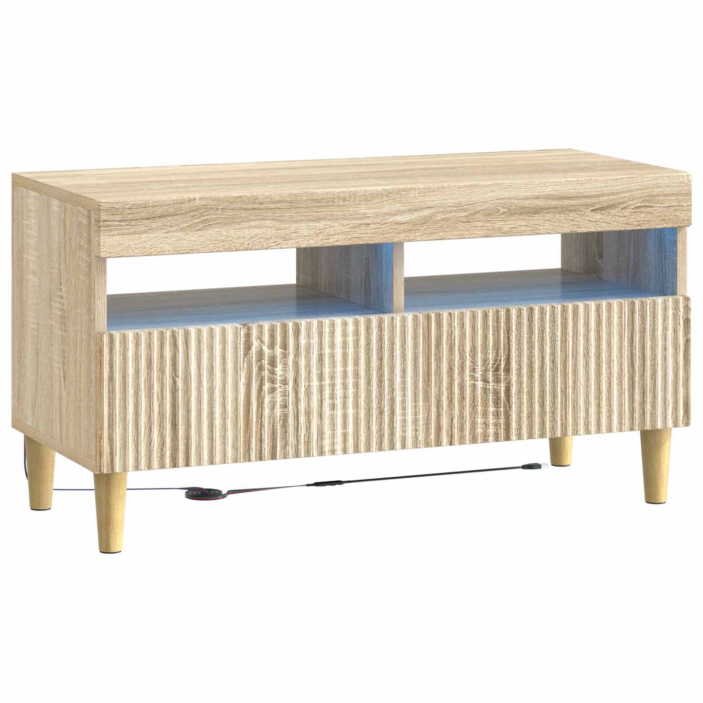 5-delige LED TV-kast Sonoma Eiken Bewerkt hout