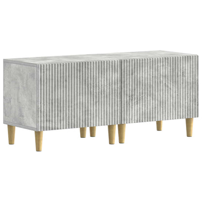 5-delige LED TV-kast Betongrijs Bewerkt hout