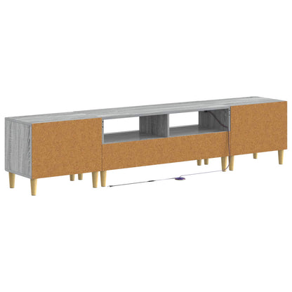 5-delige LED TV-kast Grijs Sonoma Bewerkt hout