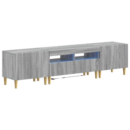 5-delige LED TV-kast Grijs Sonoma Bewerkt hout