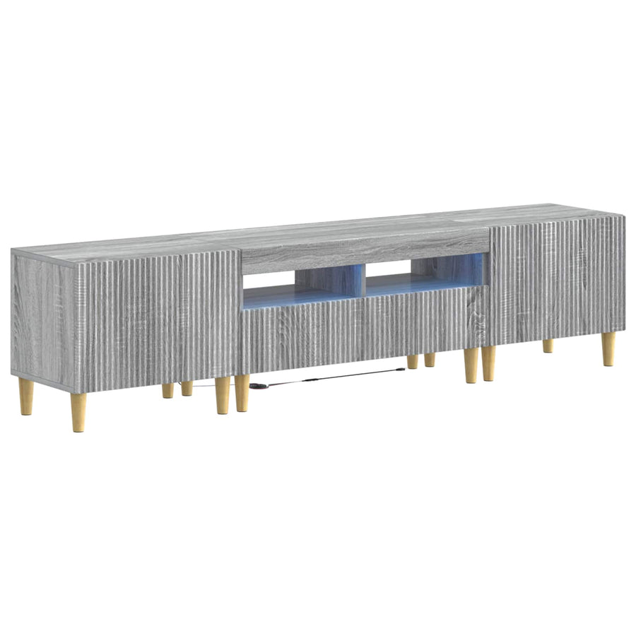 5-delige LED TV-kast Grijs Sonoma Bewerkt hout