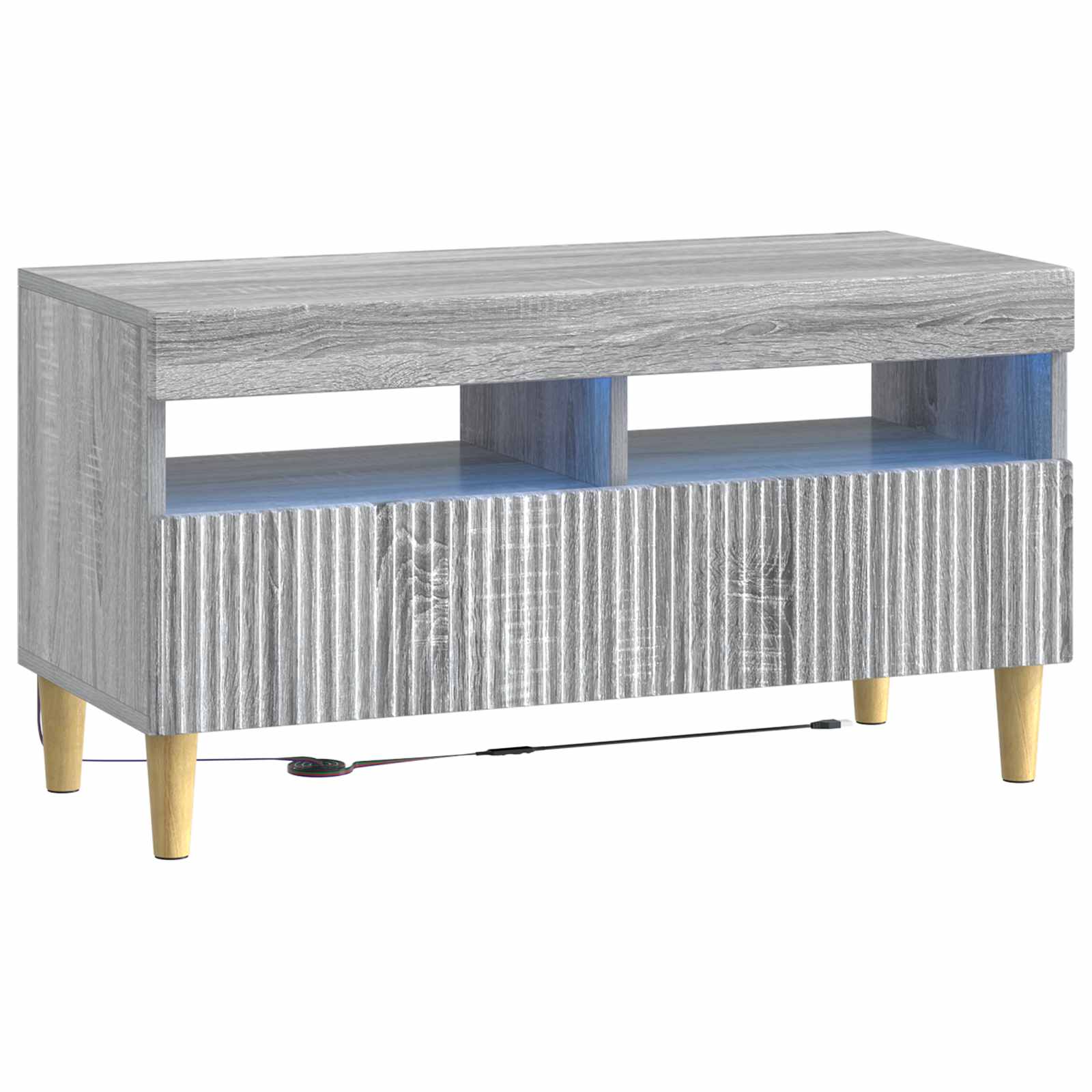 5-delige LED TV-kast Grijs Sonoma Bewerkt hout