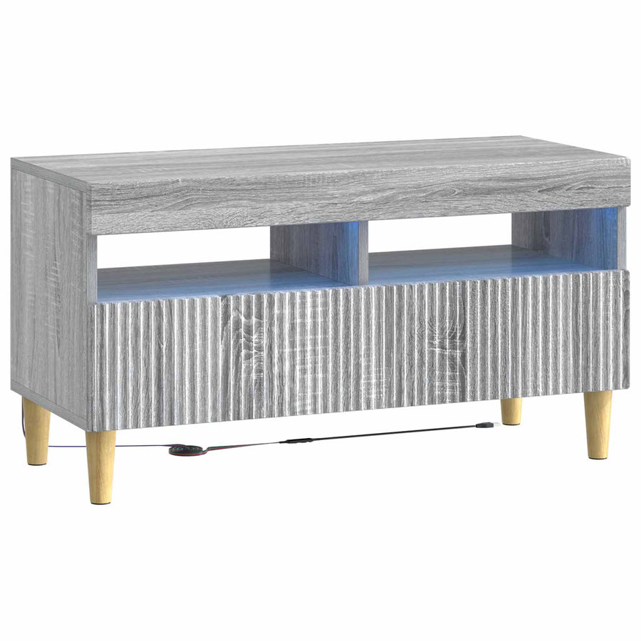 5-delige LED TV-kast Grijs Sonoma Bewerkt hout