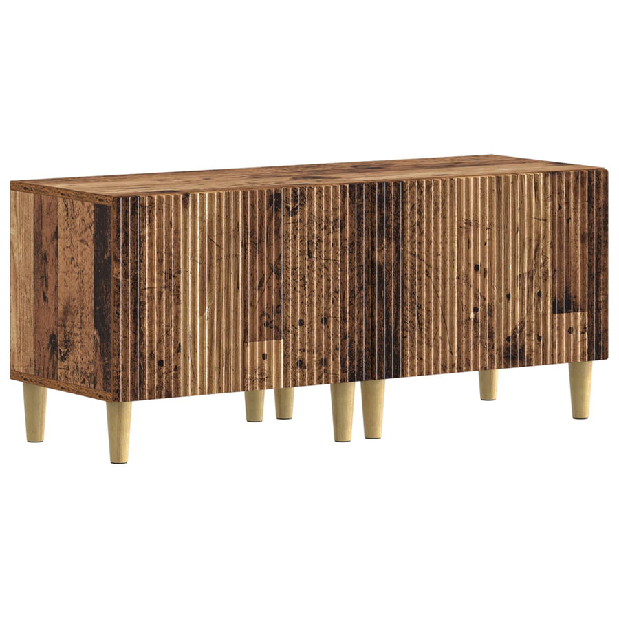 5-delige LED TV-kast Oud hout Bewerkt hout