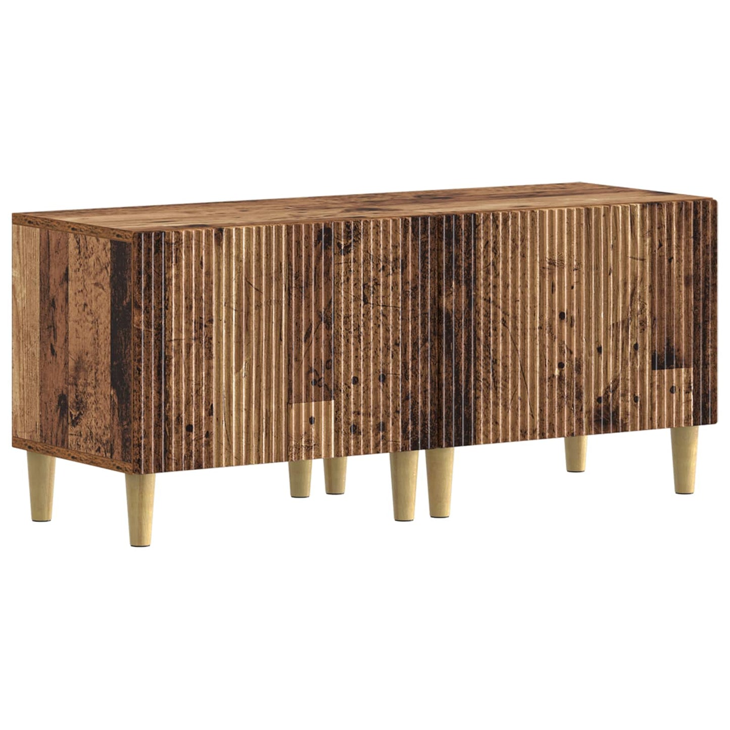 5-delige LED TV-kast Oud hout Bewerkt hout