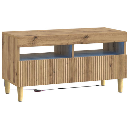 5-delige LED TV-kast Artisanaal eiken Bewerkt hout