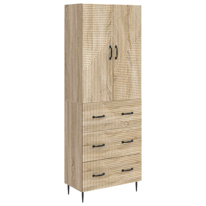 Kastenset 2 pcs Sonoma Eiken 66 x 34,5 x 90 cm Bewerkt hout