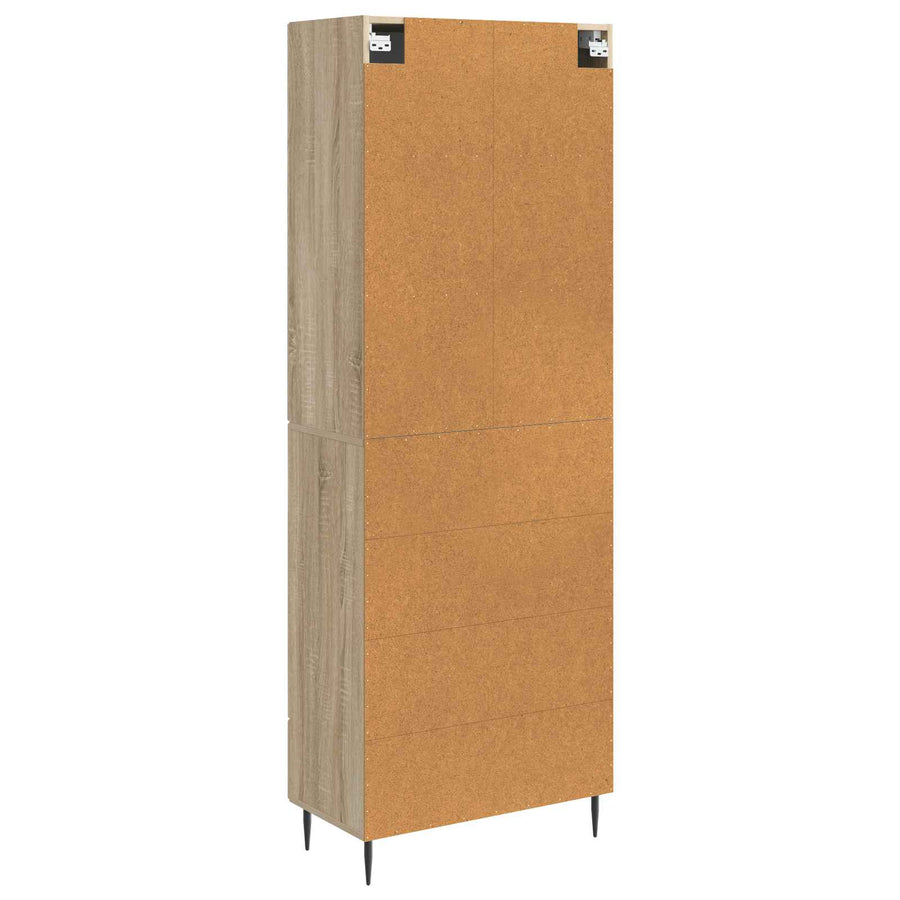 Kastenset 2 pcs Sonoma Eiken 66 x 34,5 x 90 cm Bewerkt hout