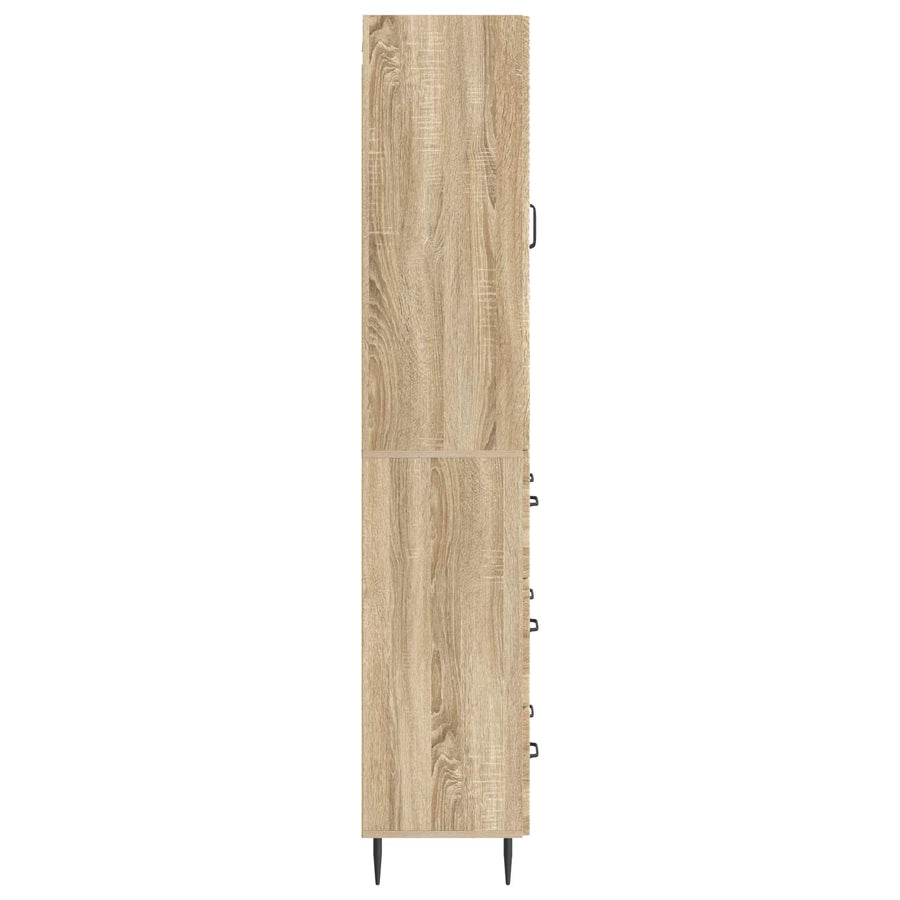Kastenset 2 pcs Sonoma Eiken 66 x 34,5 x 90 cm Bewerkt hout