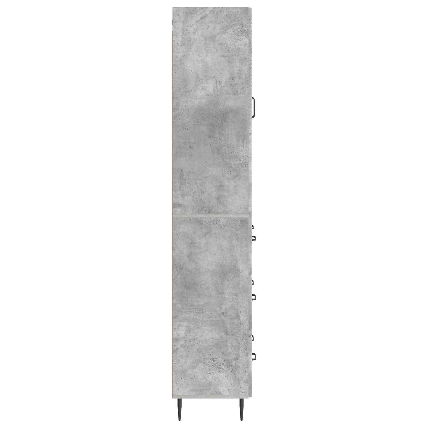 Kastenset 2 pcs Betongrijs 66 x 34,5 x 90 cm Bewerkt hout