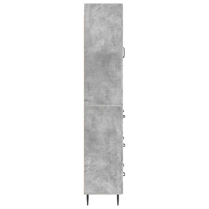 Kastenset 2 pcs Betongrijs 66 x 34,5 x 90 cm Bewerkt hout