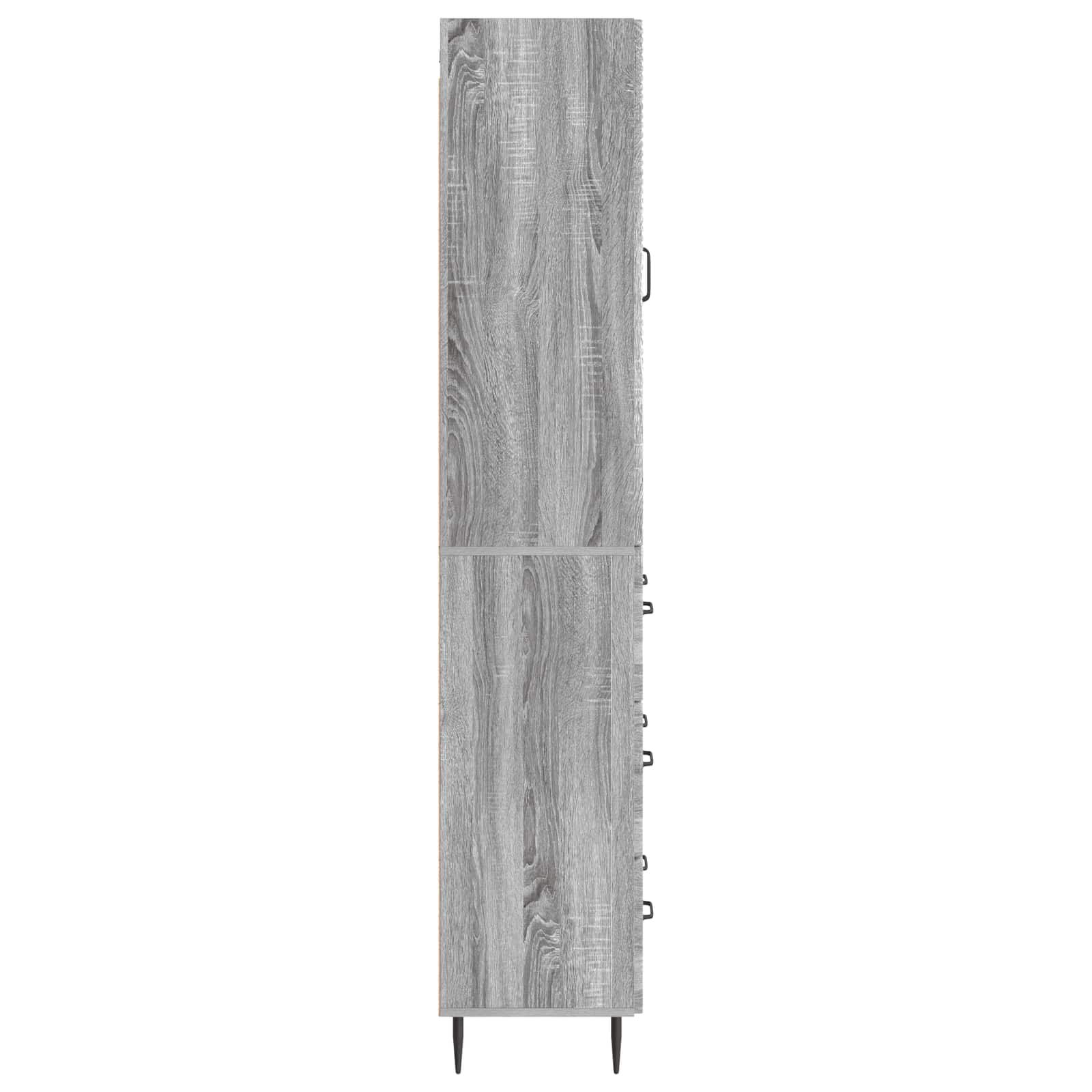 Kastenset 2 pcs Grijs Sonoma 66 x 34,5 x 90 cm Bewerkt hout