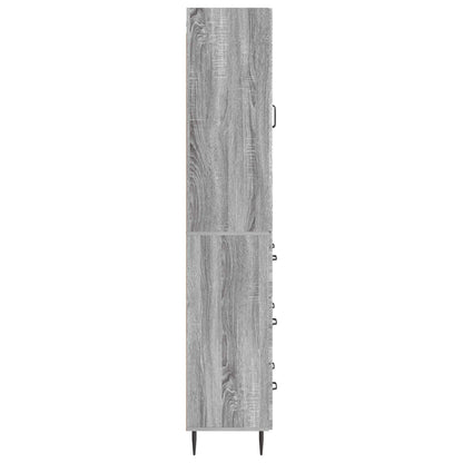 Kastenset 2 pcs Grijs Sonoma 66 x 34,5 x 90 cm Bewerkt hout