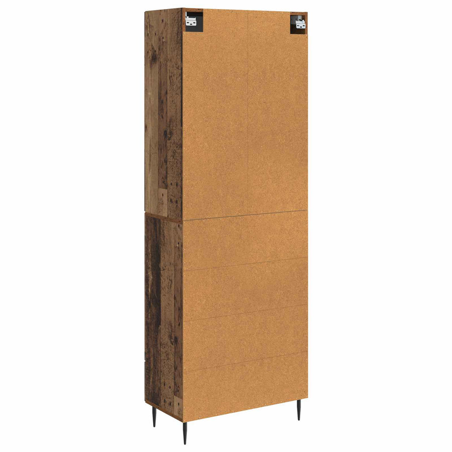 Kastenset 2 pcs Oud hout 66 x 34,5 x 90 cm Bewerkt hout